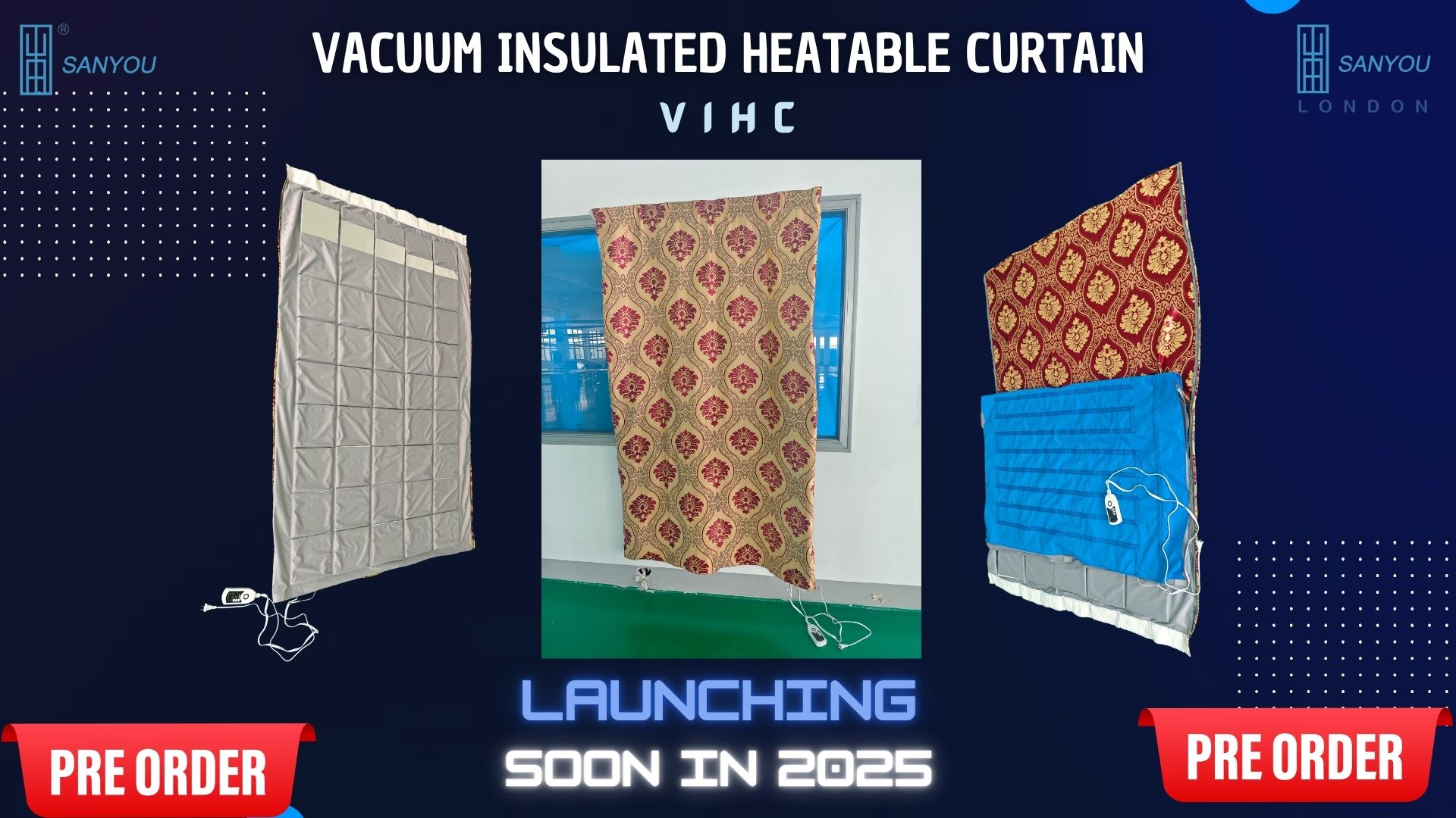 Vacuum Insulated Heatable Curtain