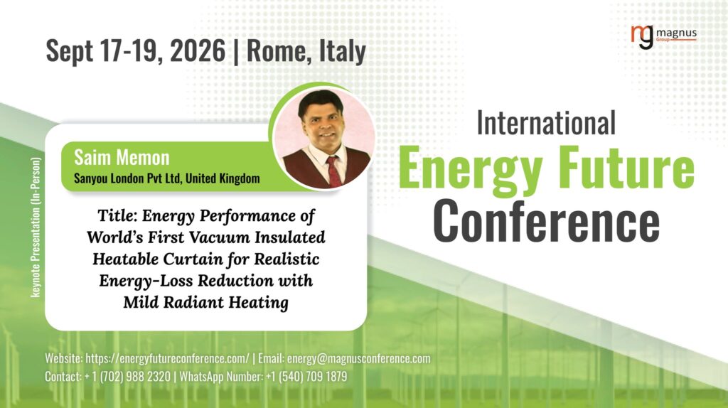 IEFC International Energy Future Conference Speaker Saim Memon in Rome Italy