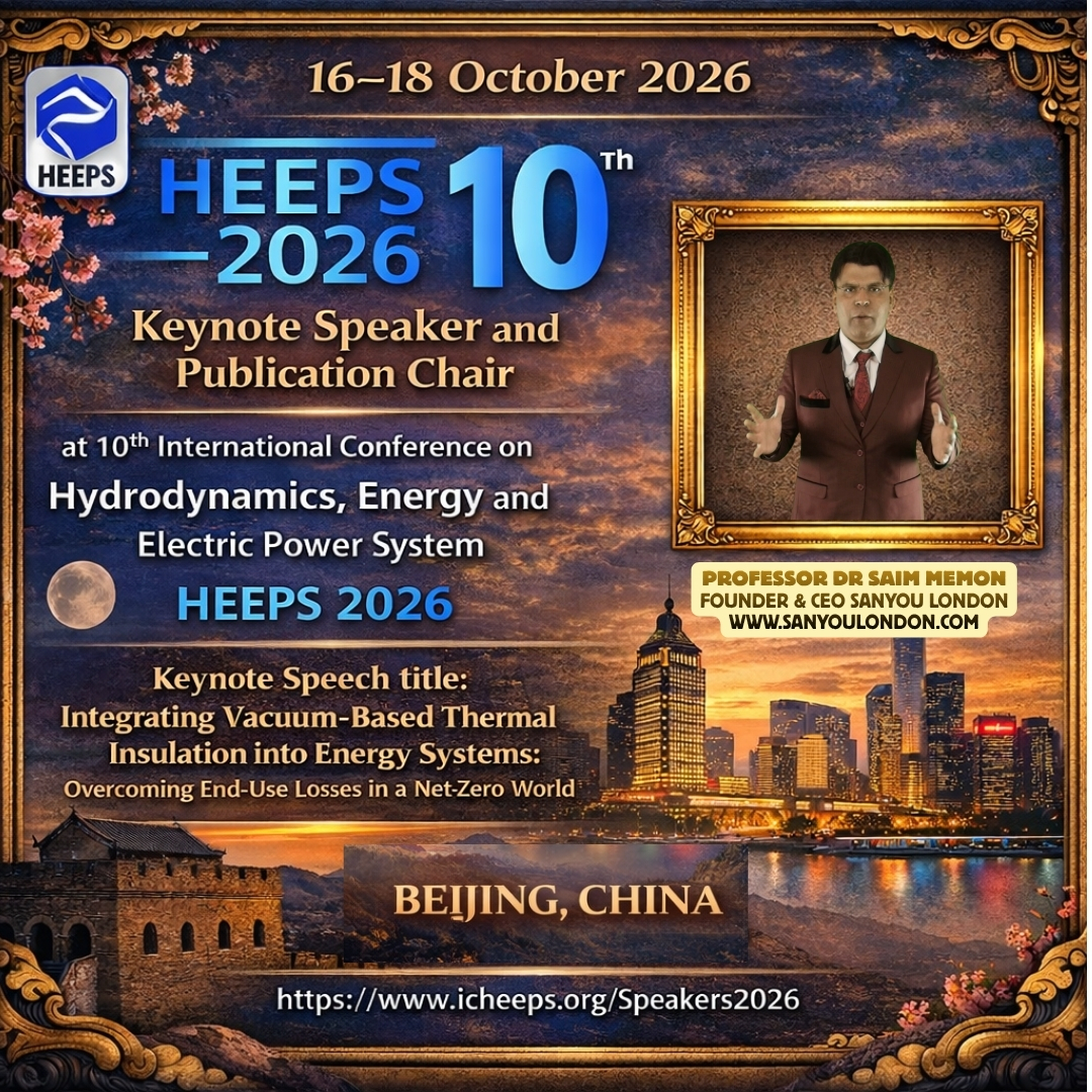 Sanyou London Keynote in Beijing, China on Energy Savings, HEEPS 2026